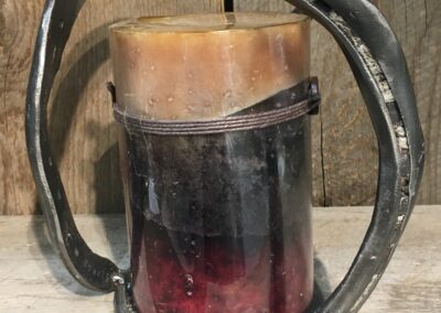 horseshoe candle holders